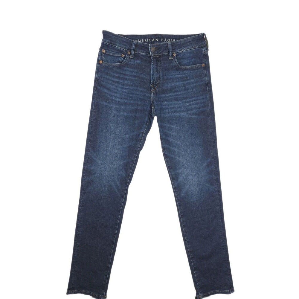 American Eagle Jeans AirFlex 360 Skinny Men Sz 32 x 32 Dark Wash Stretch Denim